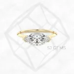 the embrace | marquise with 9k yellow gold metal and  shape diamond