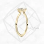 the embrace | marquise with 9k yellow gold metal and  shape diamond
