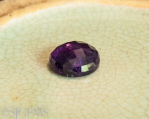 Amethyst 11.5ct Round Checkerboard