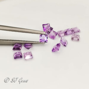 Amethyst 3mm Square