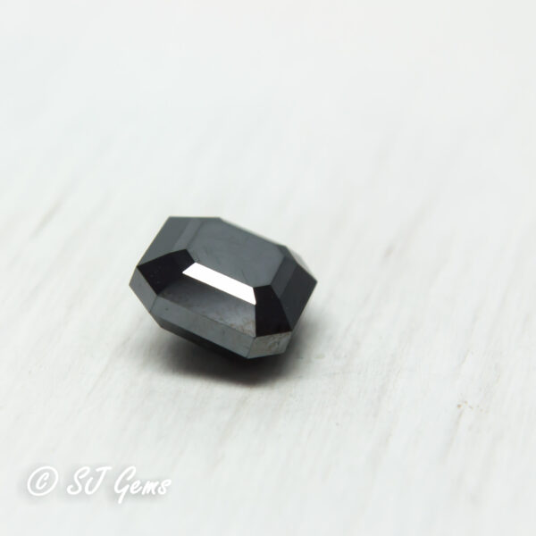 Certified Black Diamond 2.20ct Octagon