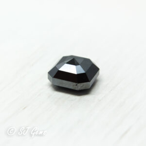 Certified Black Diamond 2.20ct Octagon