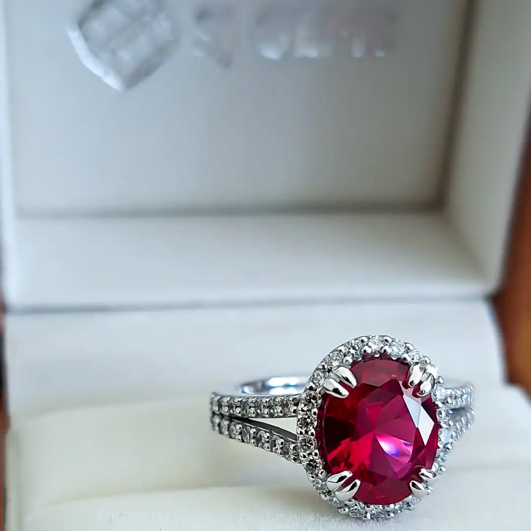 large gemstone dress ring by SJ Gems