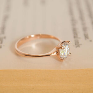 Certified Moissanite Solitaire