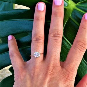 Certified Moissanite Solitaire
