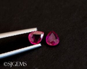 Mozambican Ruby 0.39ct Pear
