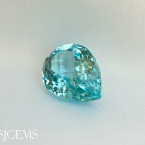 Blue Topaz pear shape from SJ Gems