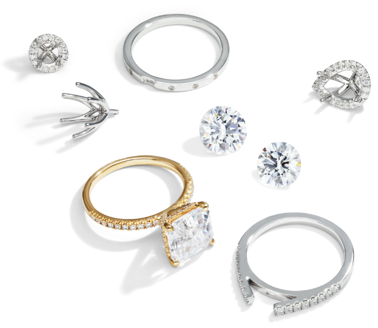 engagement ring parts