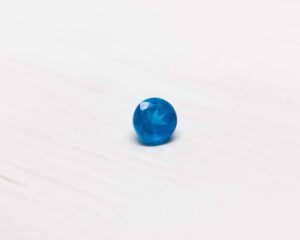 Blue Apatite 0.30ct Round