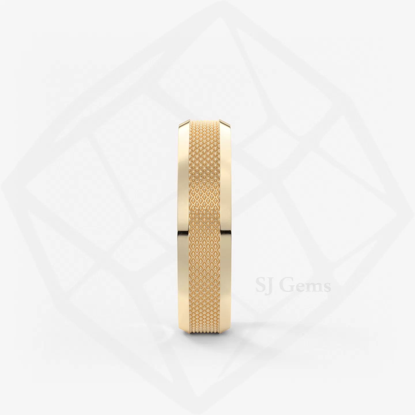 Knurl Ridge Bevel 5mm, yellow, view 2