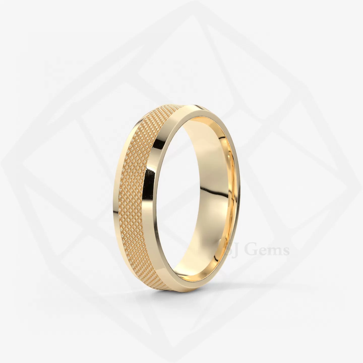Knurl Ridge Bevel 5mm, yellow, view 3