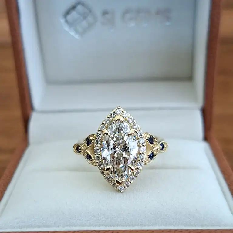 marquise cut diamond ring