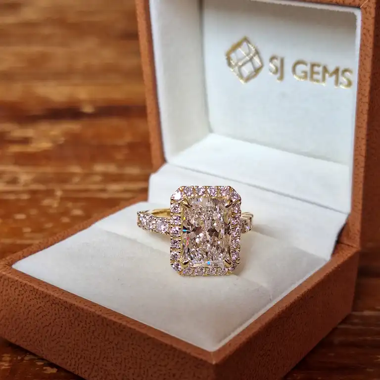 radiant cut diamond ring