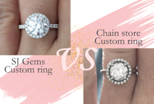 what is a seamless halo ring